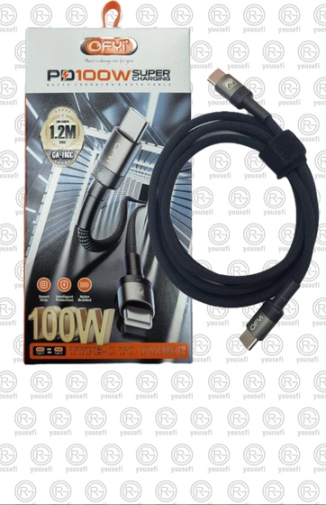 کابل شارژر تایپ c به تایپ ofyi CA_100CC c