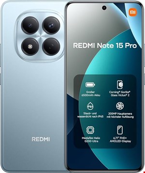 موبایل شیائومی xiaomi r8 256 redmi note 15 pro آبی