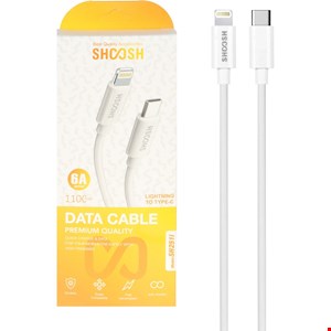 کابل شارژر تایپ c به shoosh lightning مدل SH251I