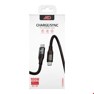 کابل شارژر تایپ c به تایپ ako AC_13 c